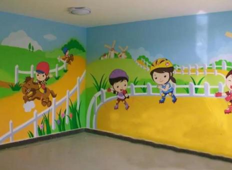 赫章幼儿园墙体彩绘制作流程及注意事项